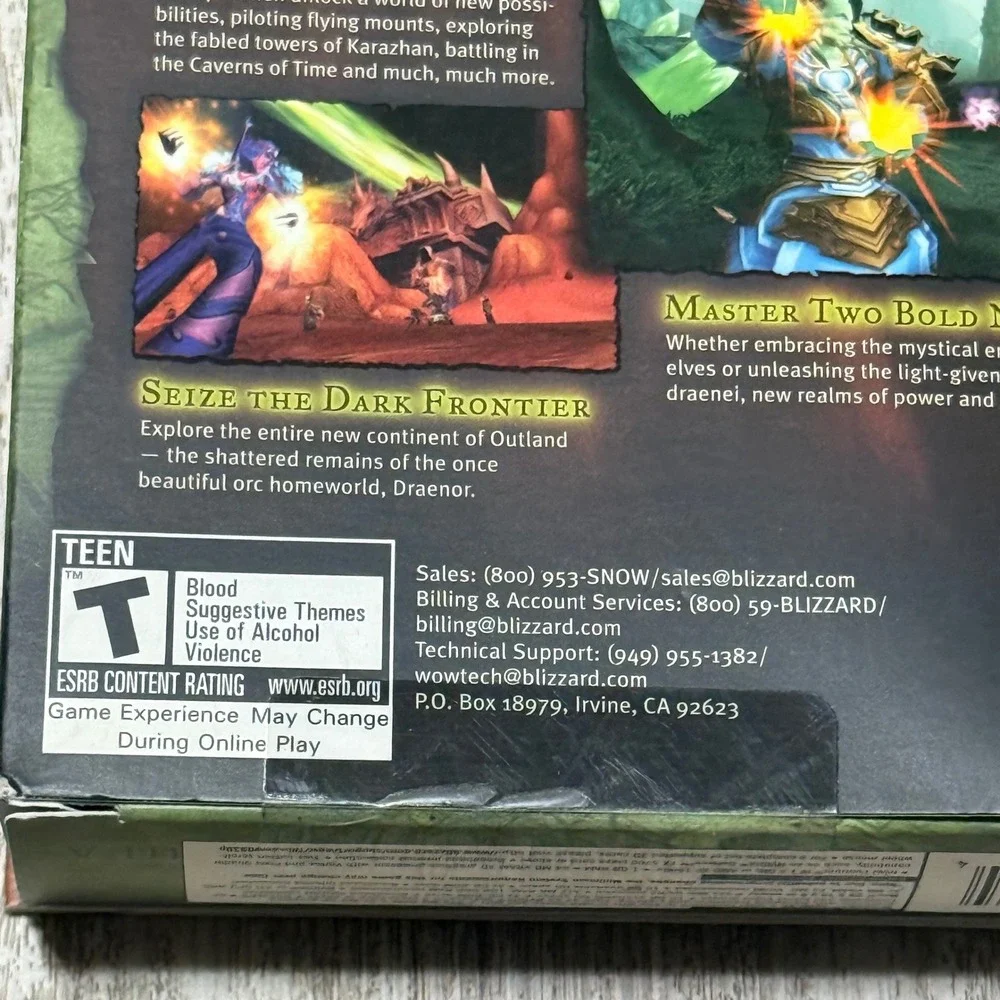 World of Warcraft Burning‎ Crusade Expansion Set PC Game Complete Blizzard